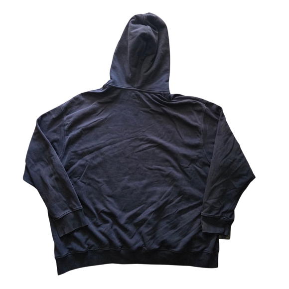 Levi's Men's Relaxed Fit Distressed Vintage-Inspired Faded Black Pullover Hoodie - Picture 2 of 10